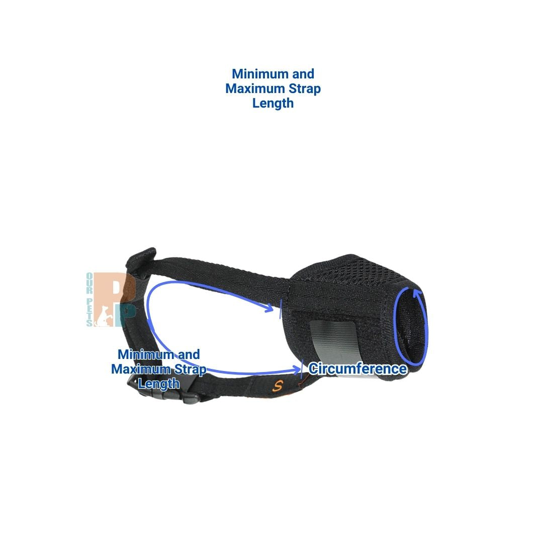 Dangerous Dog Muzzle Breathable Soft Nylon