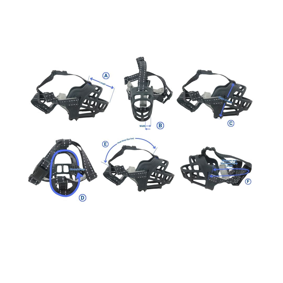 Dangerous Dog Muzzle Silicone Mask