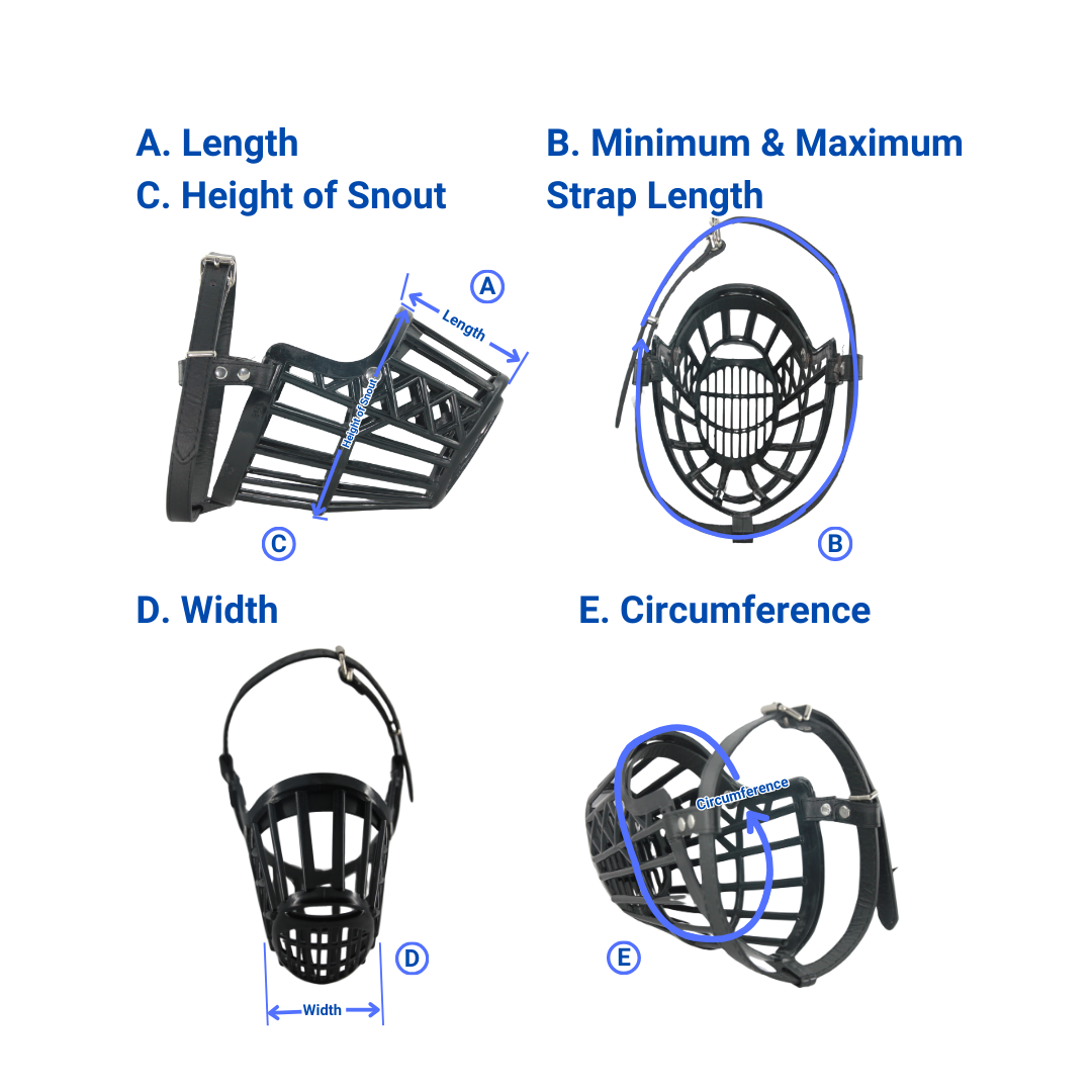 Dangerous Dog Plastic Muzzle